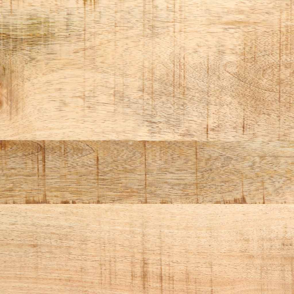 Table de chevet 37x32x50 cm bois de manguier massif brut - XIOS