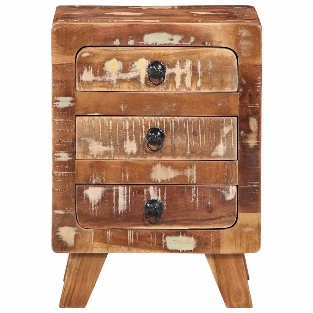 Table de chevet 37x32x50 cm bois massif de récupération - XIOS