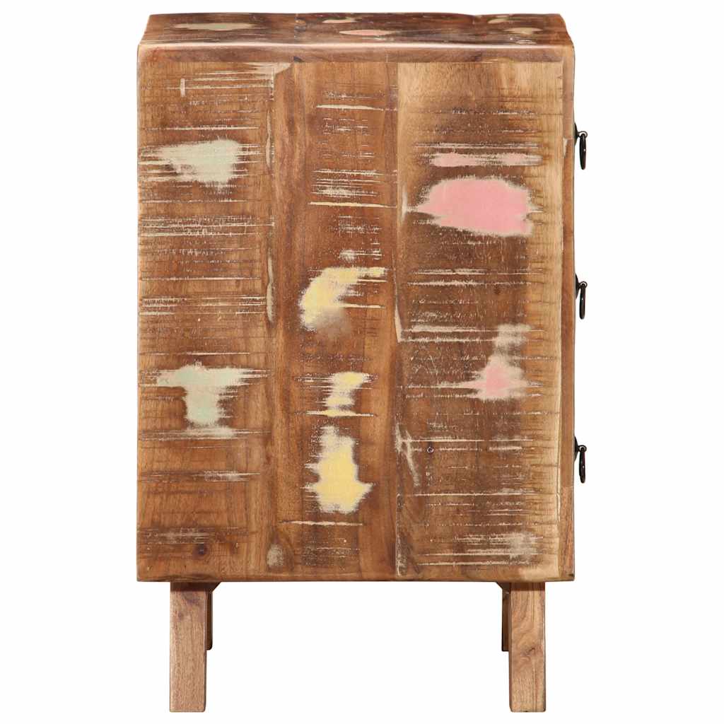 Table de chevet 2 pcs 37x32x50 cm bois massif de récupération - XIOS