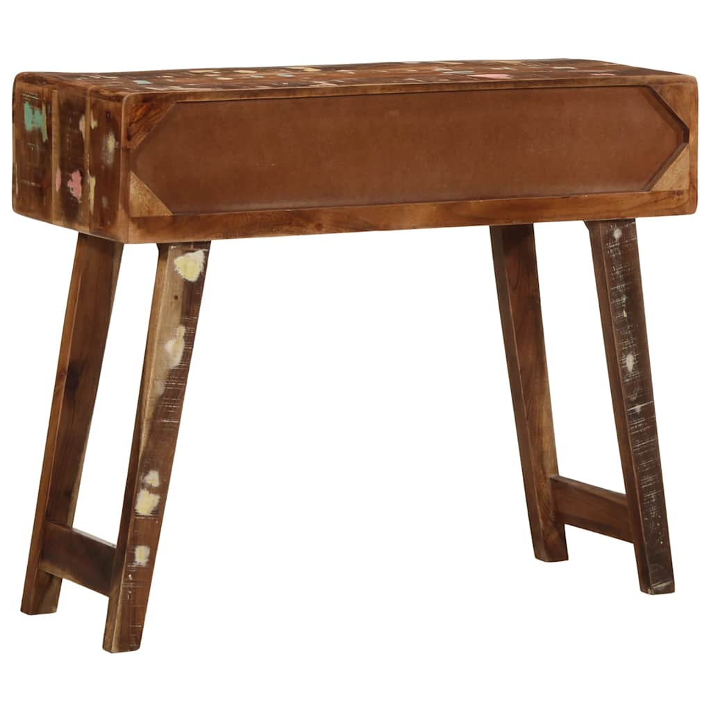 Table console 90x32x75 cm bois massif de récupération - XIOS