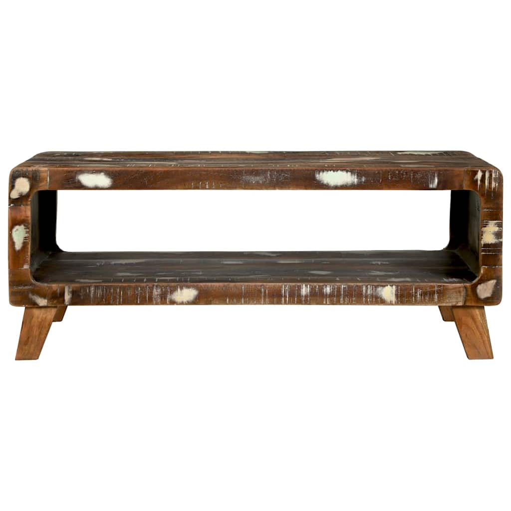 Table basse 90 x 50 x 35 cm bois de récupération massif - XIOS