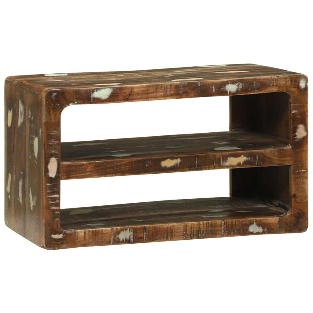 Meuble TV 60 x 32 x 36 cm Bois massif de récupération - XIOS