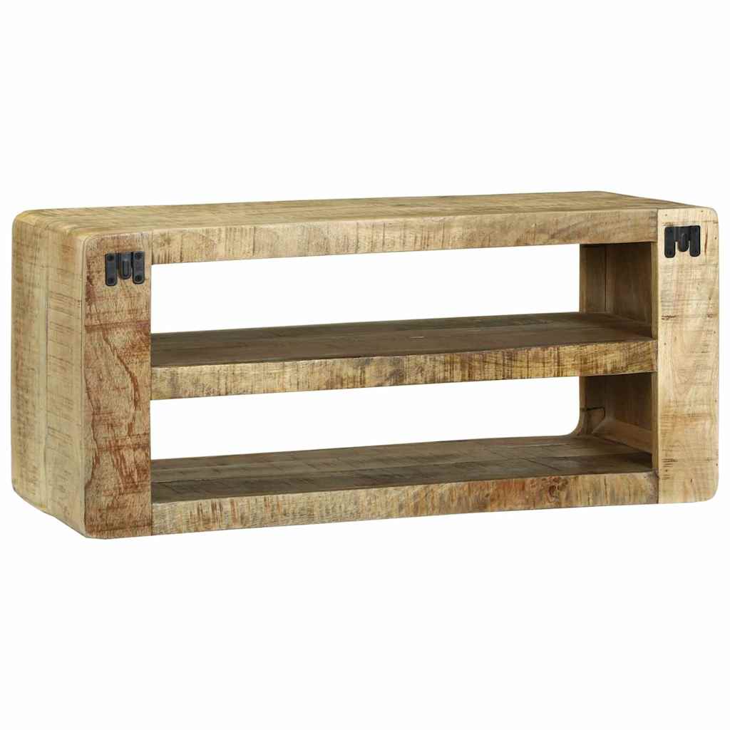 Meuble TV Marron 80 x 32 x 36 cm Bois de manguier massif XIOS