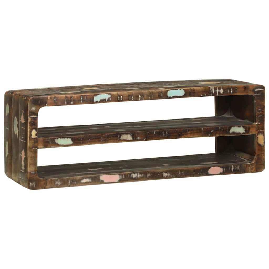 Meuble TV 100 x 32 x 36 cm Bois massif de récupération XIOS