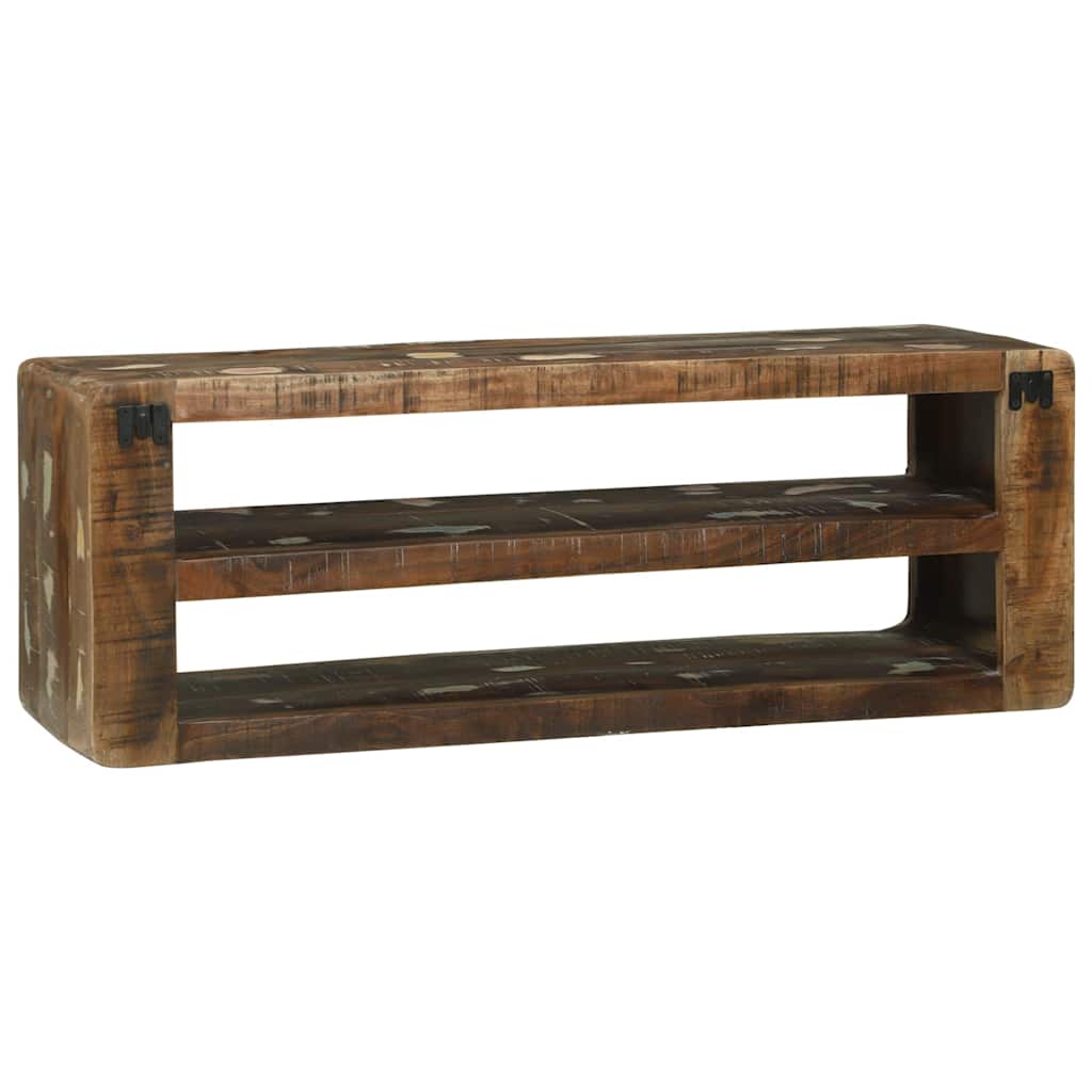Meuble TV 100 x 32 x 36 cm Bois massif de récupération XIOS