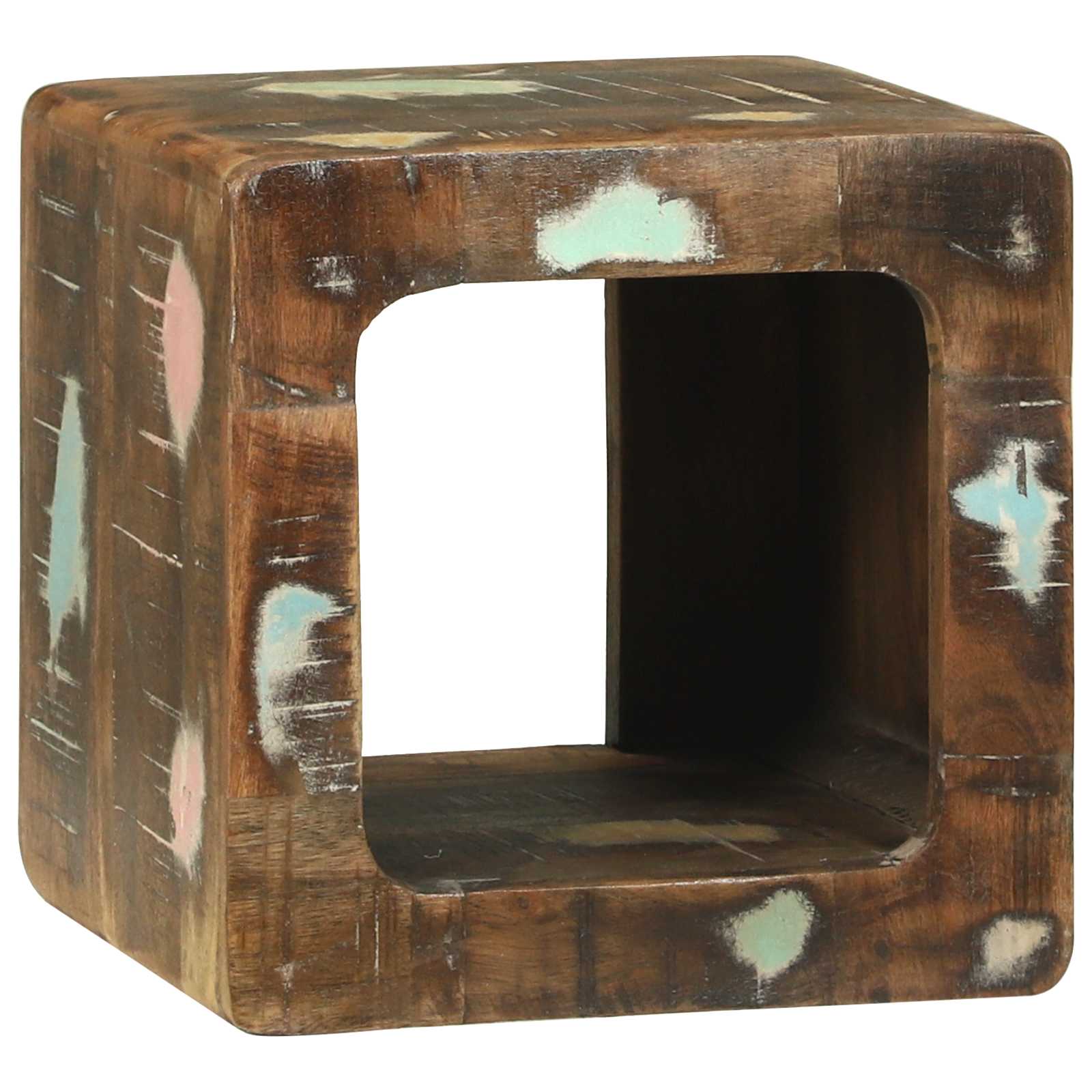 Unites TV 2 pcs Multicolore 36 x 30 x 36 cm Bois Recyclé Solide - XIOS