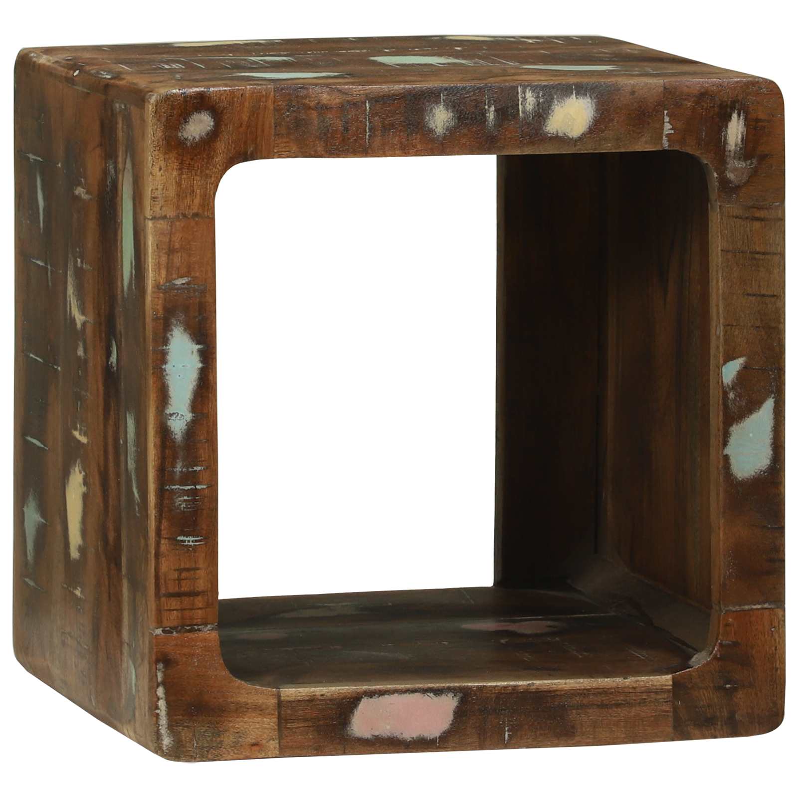 Unites TV 2 pcs Multicolore 36 x 30 x 36 cm Bois Recyclé Solide - XIOS