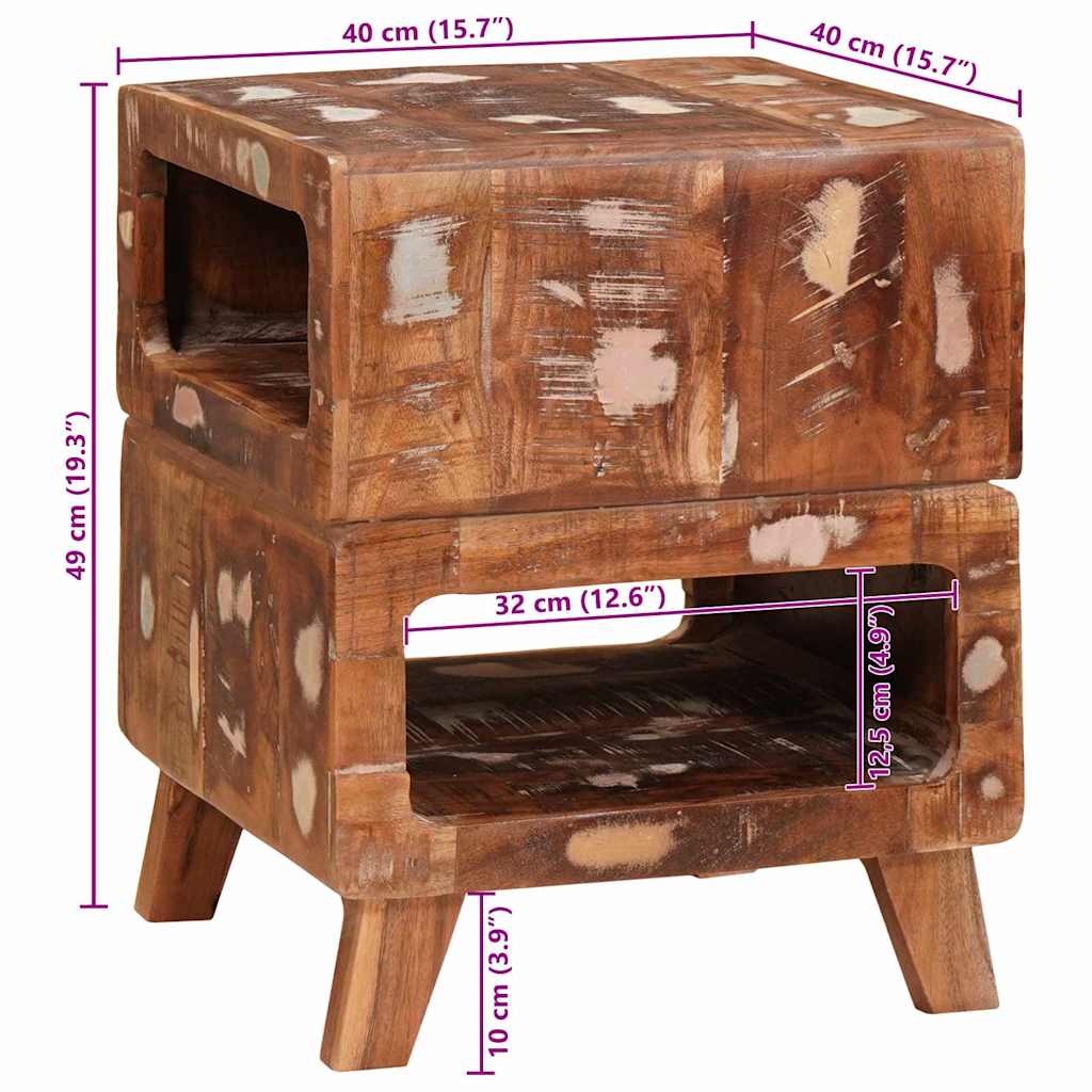 Tables d'appoint Multicolore bois de récupération massif - XIOS