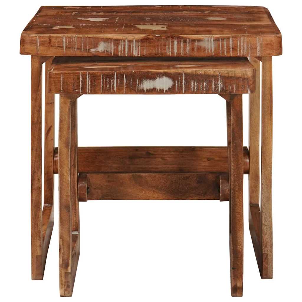 Tables d'appoint Multicolore bois de récupération massif - XIOS