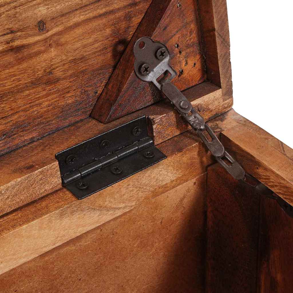 Boîte de Rangement avec stockage Marron Bois de mangue massif - XIOS