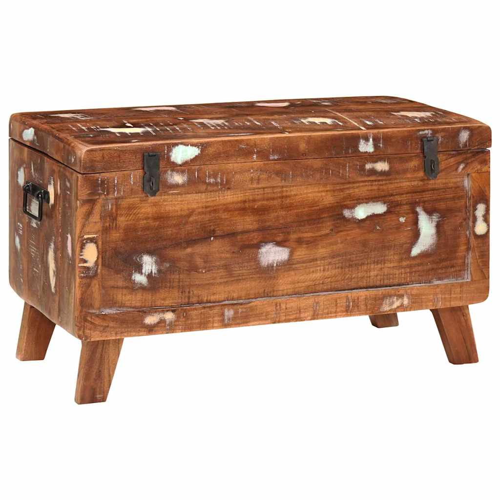 Boîte de Rangement 70 x 35 x 40 cm bois de récupération massif - XIOS