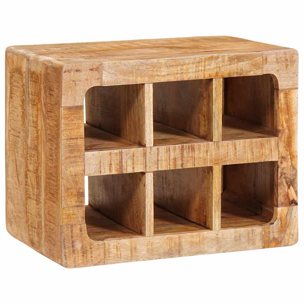Étagère à vin Marron 44 x 30 x 35 cm bois de manguier massif - XIOS