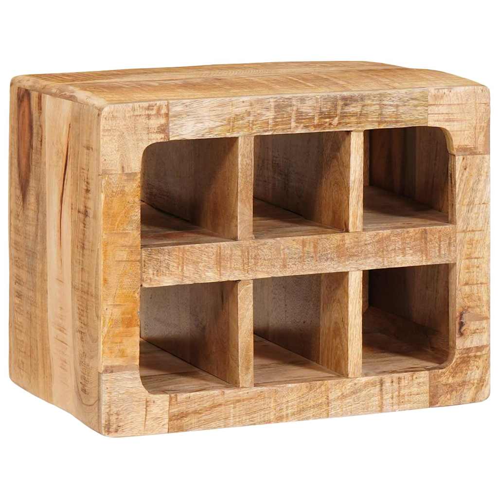 Étagère à vin Marron 44 x 30 x 35 cm bois de manguier massif - XIOS