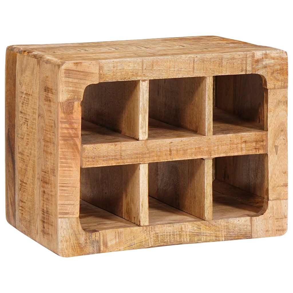 Étagère à vin Marron 44 x 30 x 35 cm bois de manguier massif - XIOS