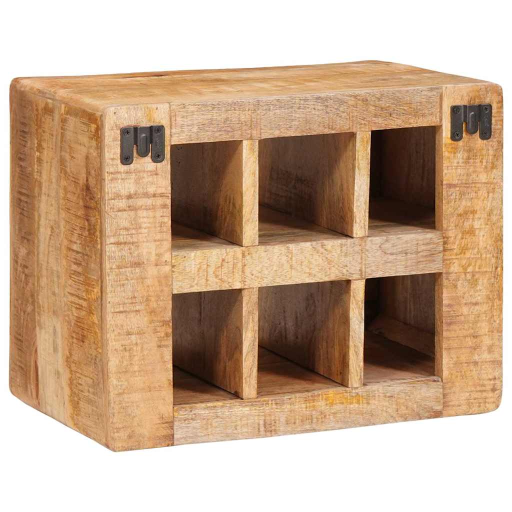 Étagère à vin Marron 44 x 30 x 35 cm bois de manguier massif - XIOS