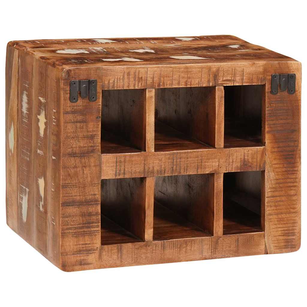 Étagère à vin Marron 44 x 30 x 35 cm Bois récupéré massif - XIOS