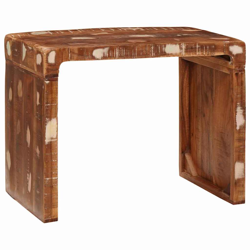 Table d'appoint 60 x 35 x 45 cm bois de récupération massif - XIOS
