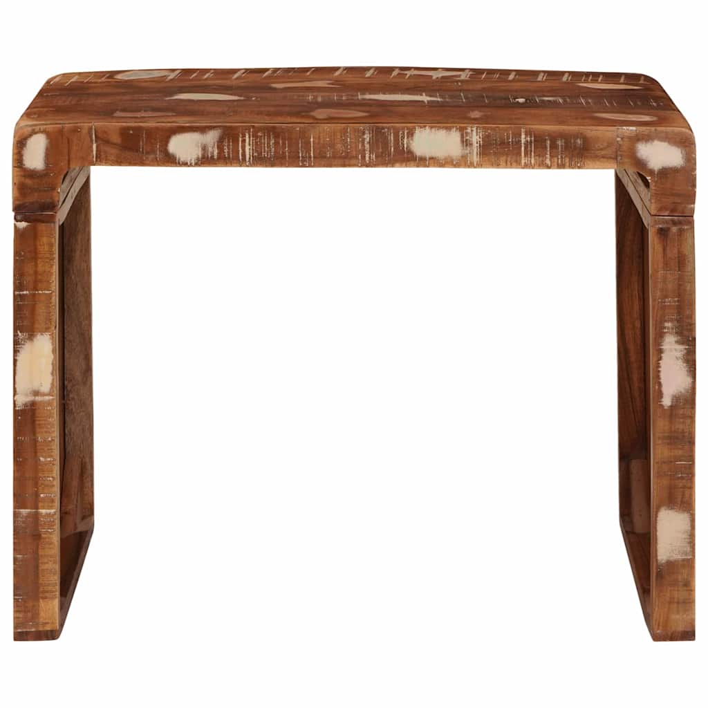 Table d'appoint 60 x 35 x 45 cm bois de récupération massif - XIOS