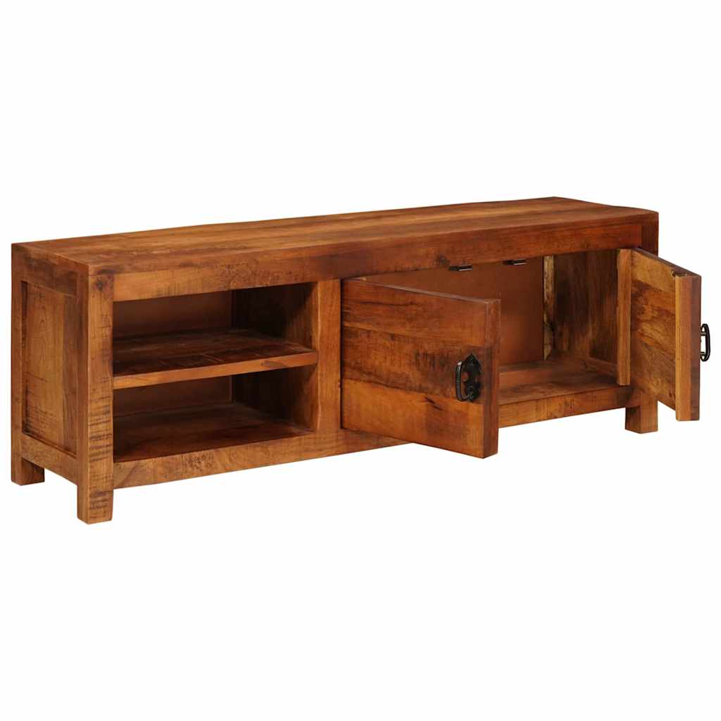 Meuble TV Marron 110 x 30 x 40 cm bois de manguier massif XIOS