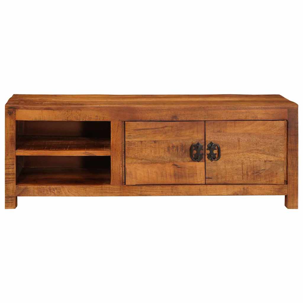 Meuble TV Marron 110 x 30 x 40 cm bois de manguier massif XIOS