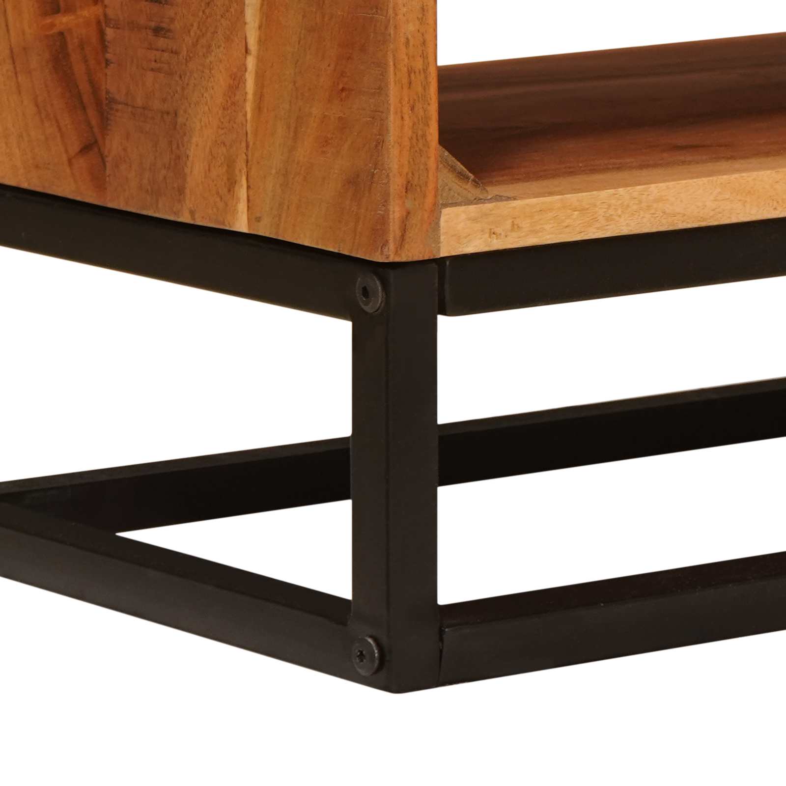 Meuble TV Naturel 110 x 30 x 44 cm Bois d'Acacia Massif - XIOS