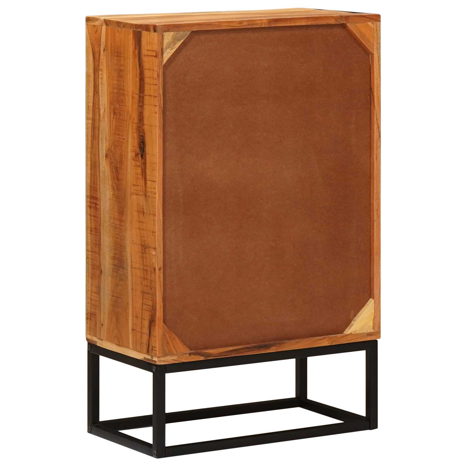 Commode avec porte Naturel 55 x 30 x 90 cm Bois d'Acacia Massif - XIOS