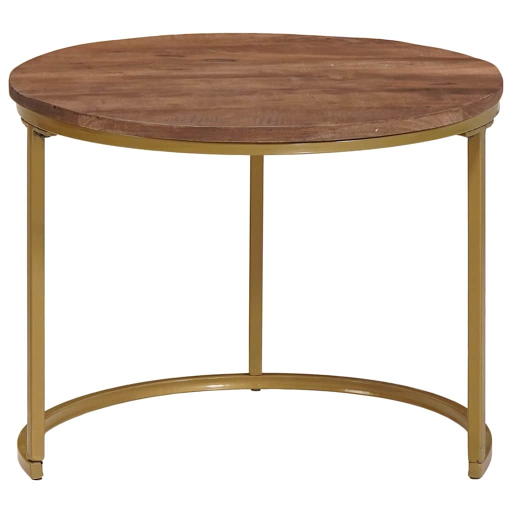 Tables basses gigognes 2 pc Marron foncé 50 x 50 x 40 cm - XIOS
