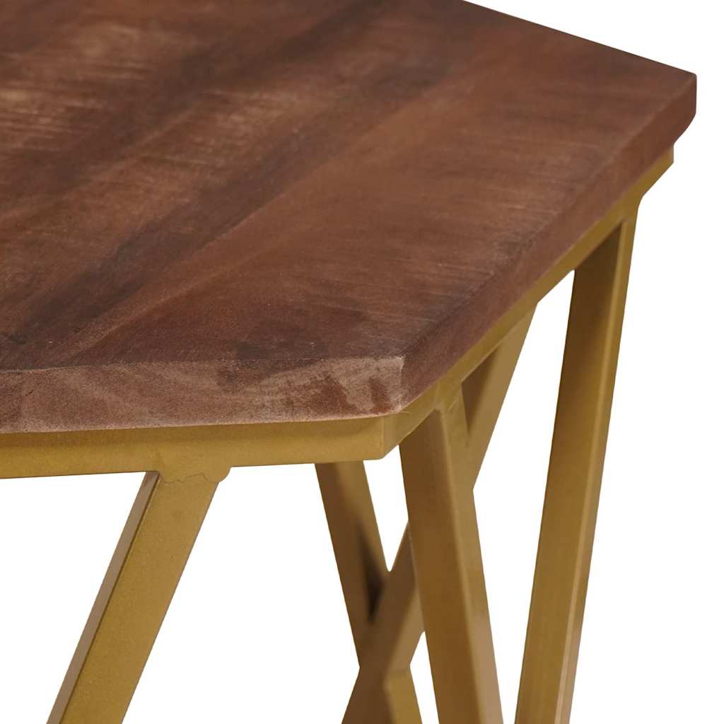Tables basses Marron 55 x 55 x 50 cm Bois de mangue massif - XIOS
