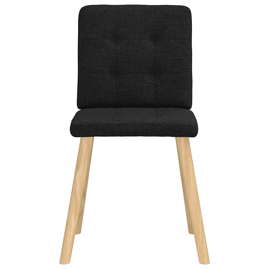 Chaises à manger lot de 2 noir tissu - XIOS