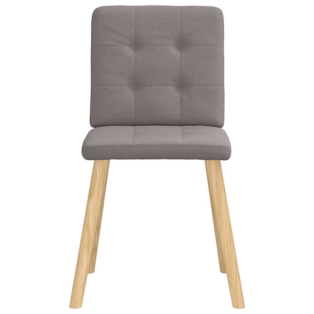 Chaises à manger lot de 2 taupe tissu - XIOS