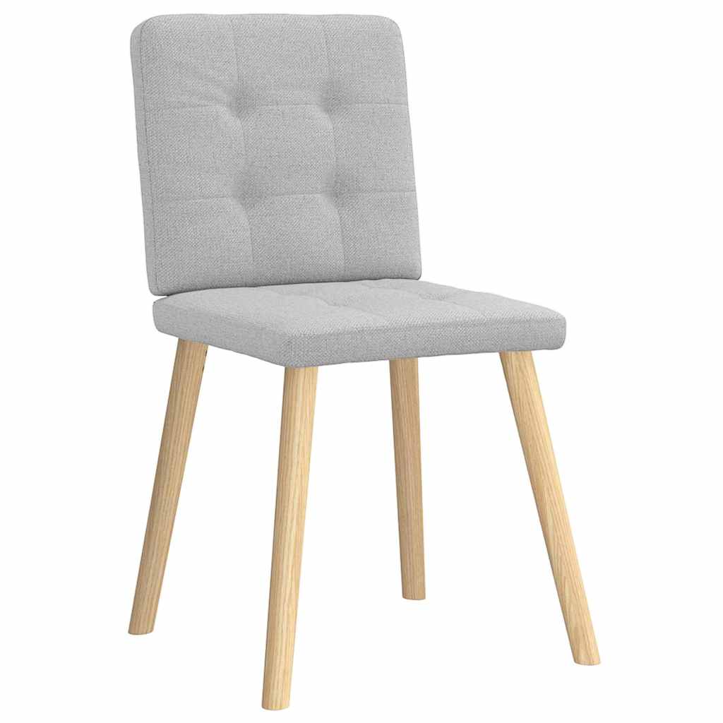 Chaises à manger lot de 2 gris nuage tissu - XIOS