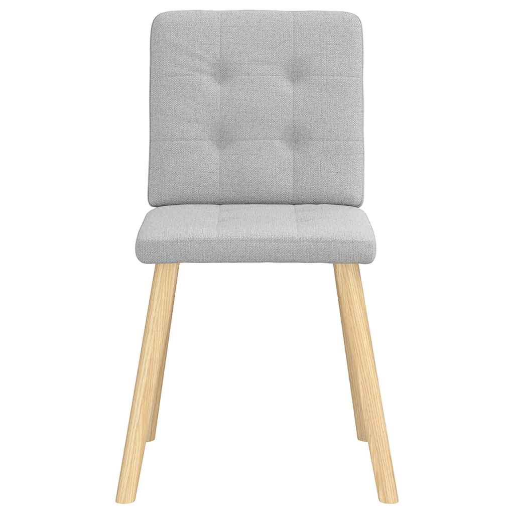 Chaises à manger lot de 2 gris nuage tissu - XIOS