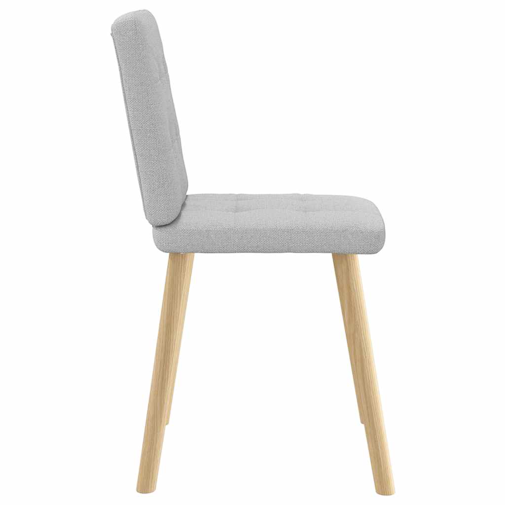 Chaises à manger lot de 2 gris nuage tissu - XIOS