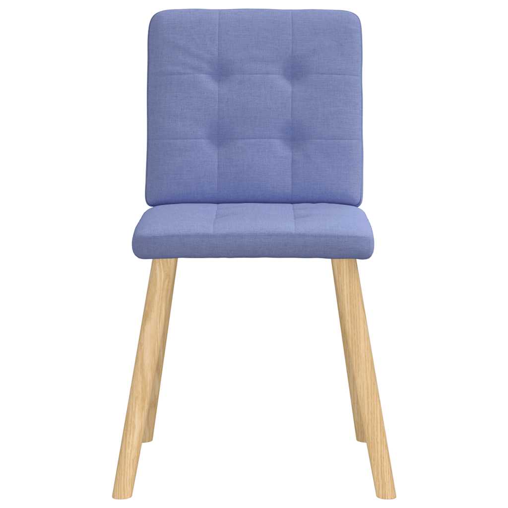 Chaises à manger lot de 2 bleu jean tissu - XIOS