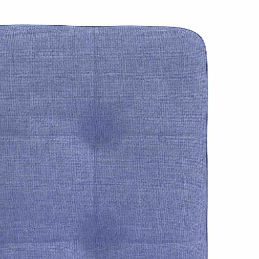 Chaises à manger lot de 2 bleu jean tissu - XIOS