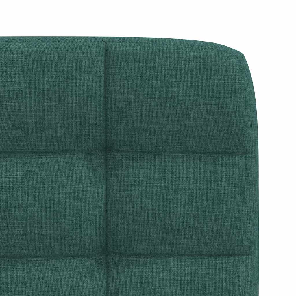 Chaises à manger lot de 2 vert foncé tissu - XIOS