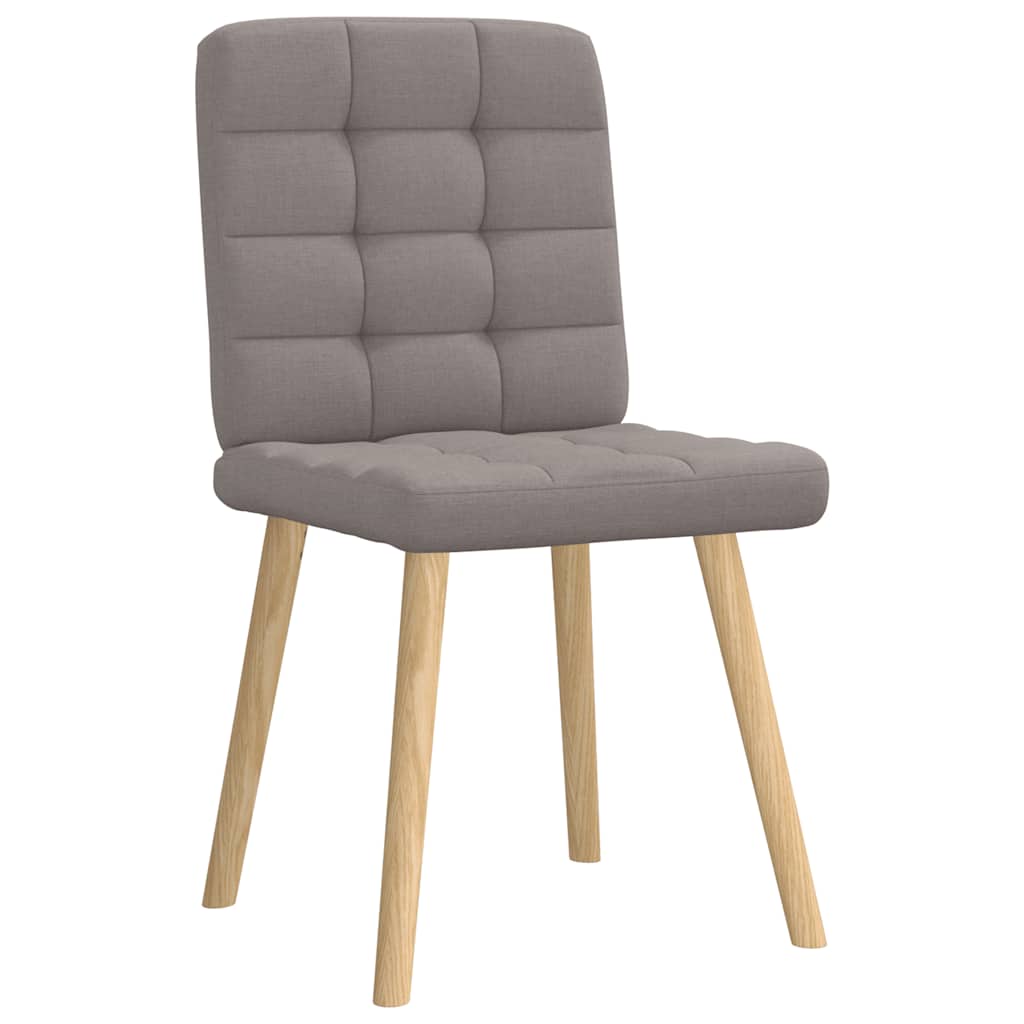 Chaises à manger lot de 2 taupe tissu - XIOS