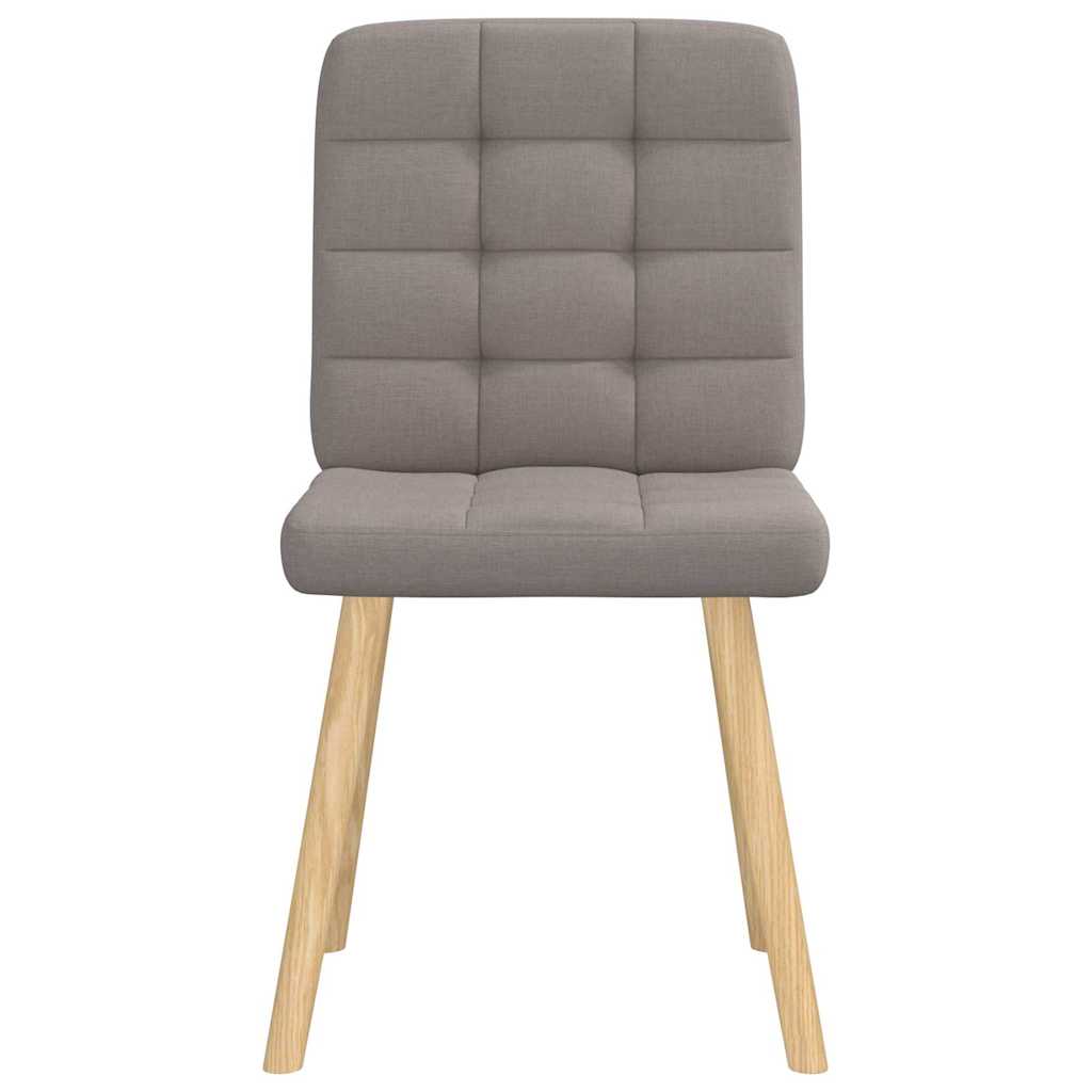 Chaises à manger lot de 2 taupe tissu - XIOS