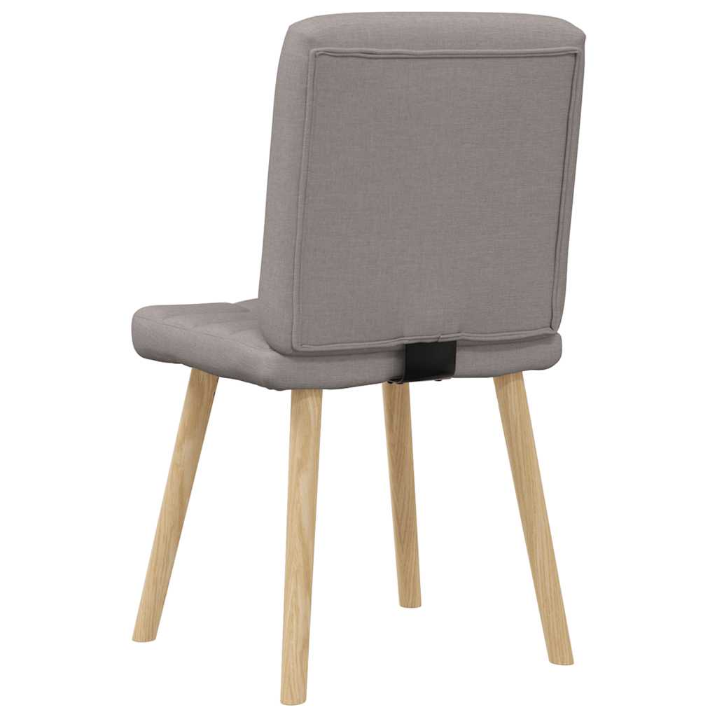 Chaises à manger lot de 2 taupe tissu - XIOS