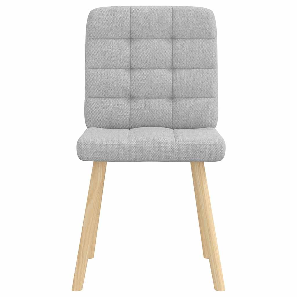 Chaises à manger lot de 2 gris nuage tissu - XIOS