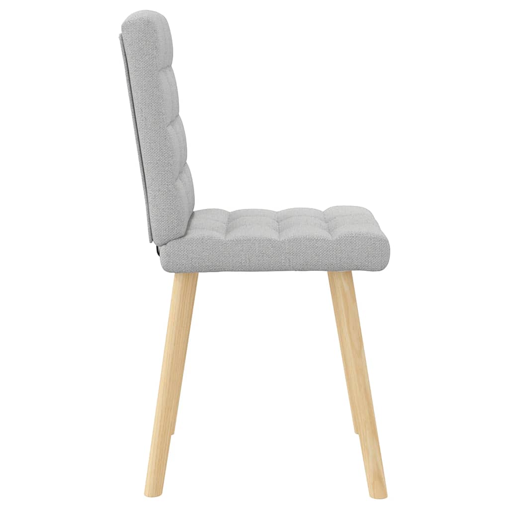 Chaises à manger lot de 2 gris nuage tissu - XIOS