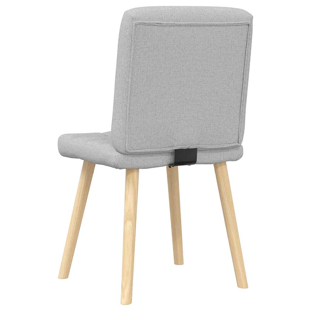 Chaises à manger lot de 2 gris nuage tissu - XIOS