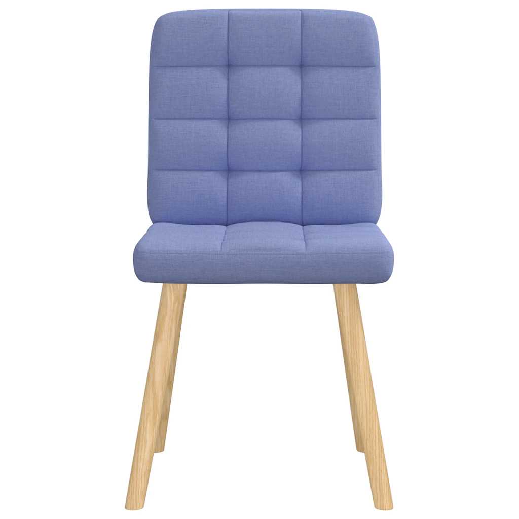 Chaises à manger lot de 2 bleu jean tissu - XIOS