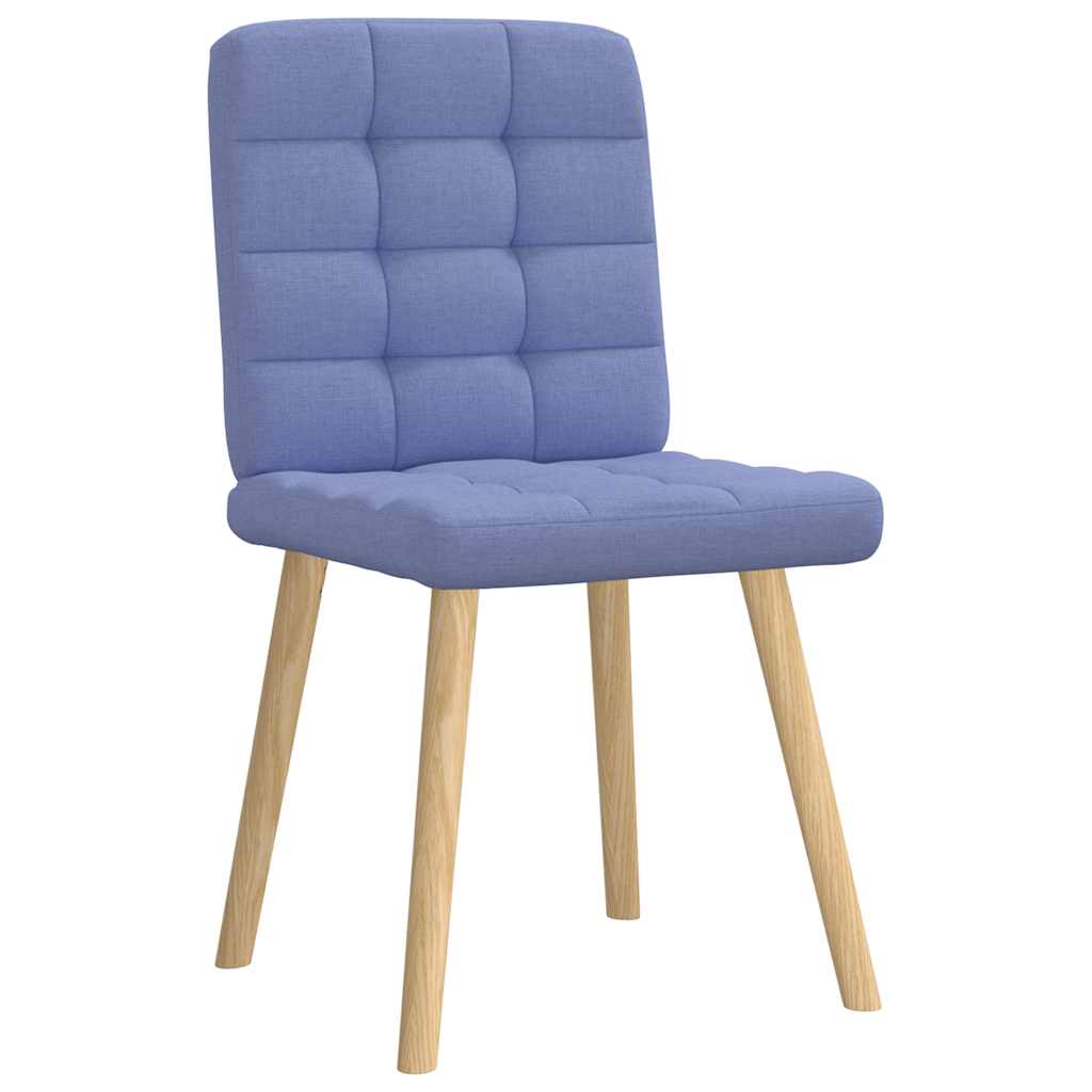 Chaises à manger lot de 2 bleu jean tissu - XIOS
