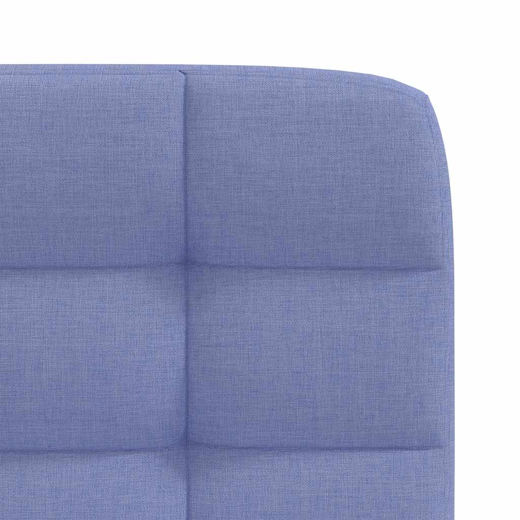 Chaises à manger lot de 2 bleu jean tissu - XIOS