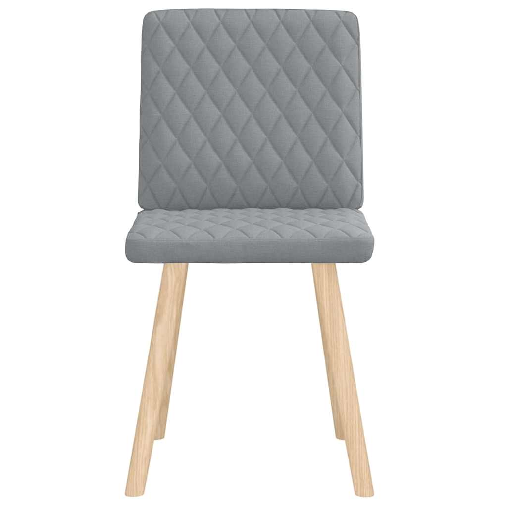 Chaises à manger lot de 2 gris clair tissu - XIOS