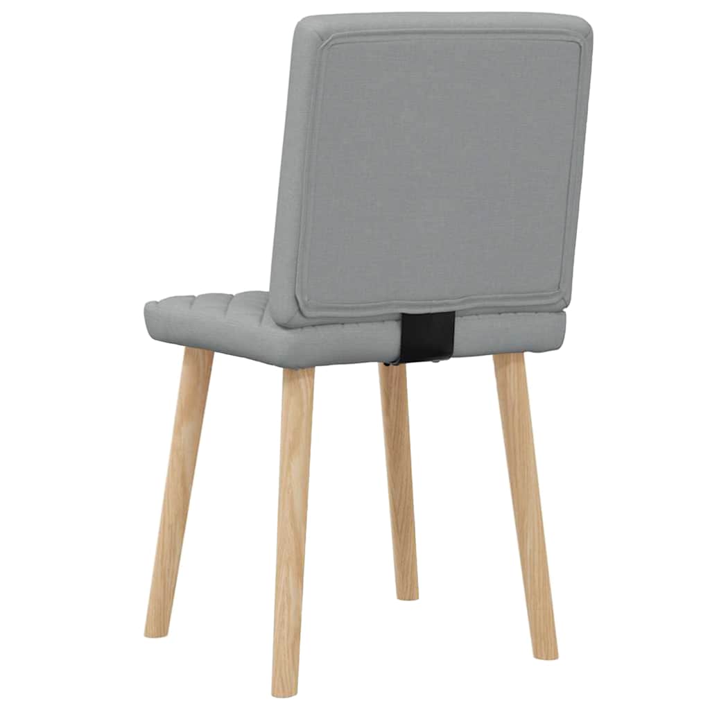 Chaises à manger lot de 2 gris clair tissu - XIOS