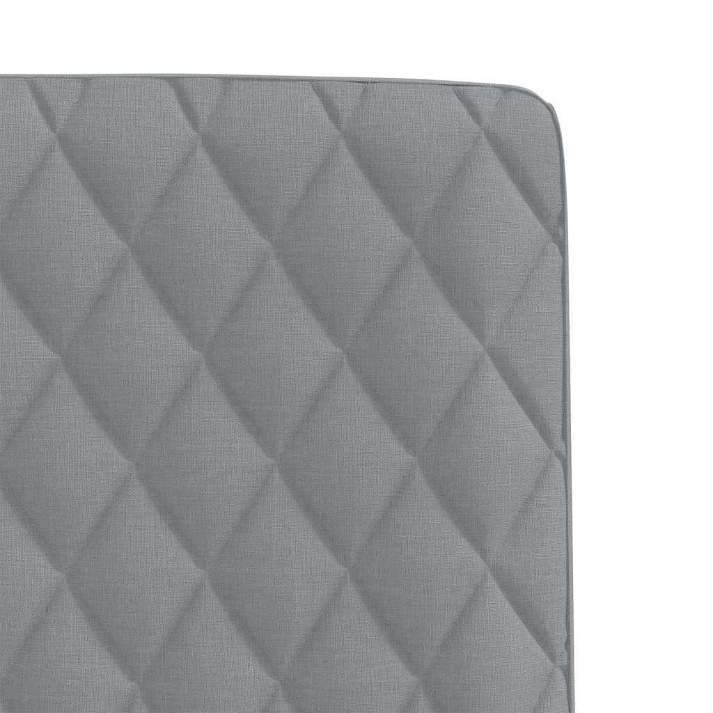Chaises à manger lot de 2 gris clair tissu - XIOS