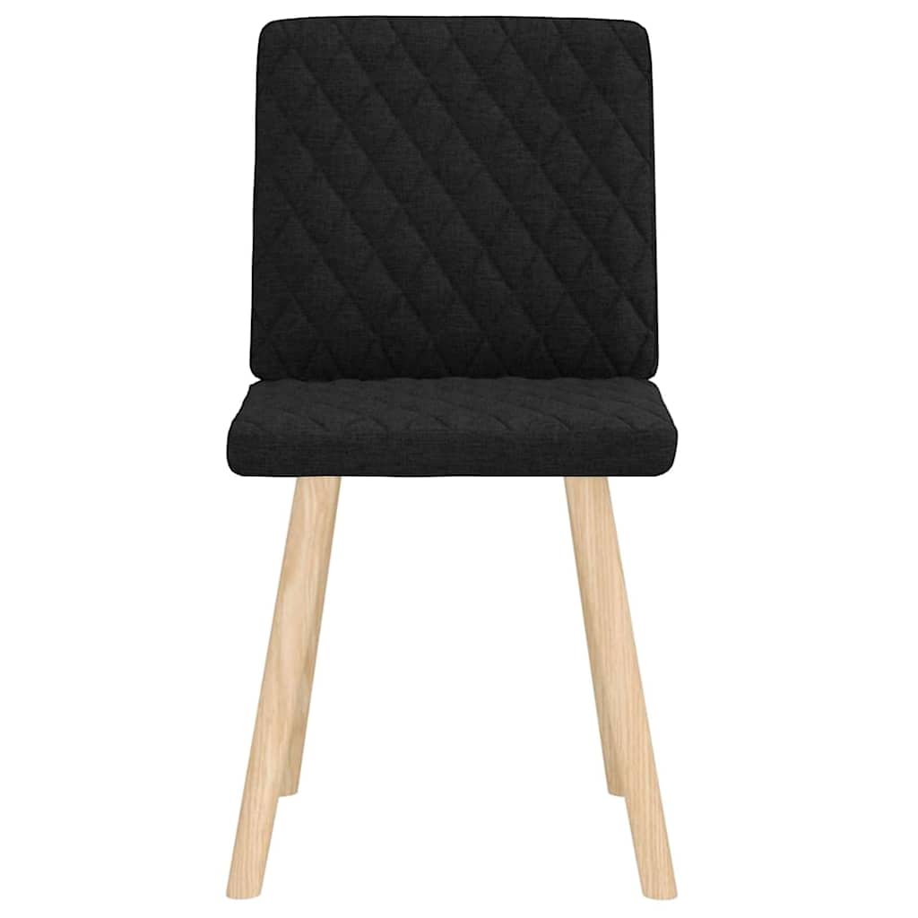 Chaises à manger lot de 2 noir tissu - XIOS