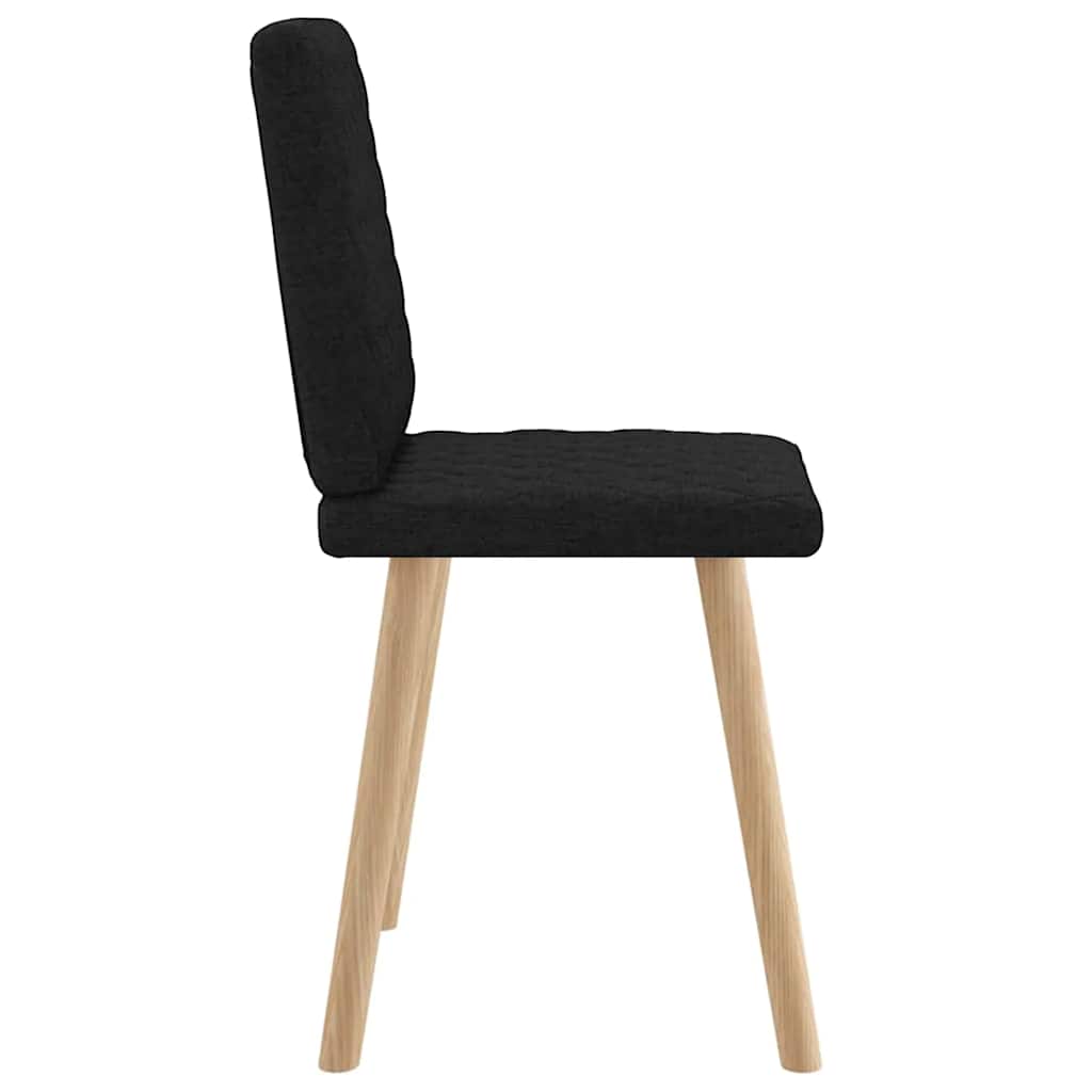 Chaises à manger lot de 2 noir tissu - XIOS